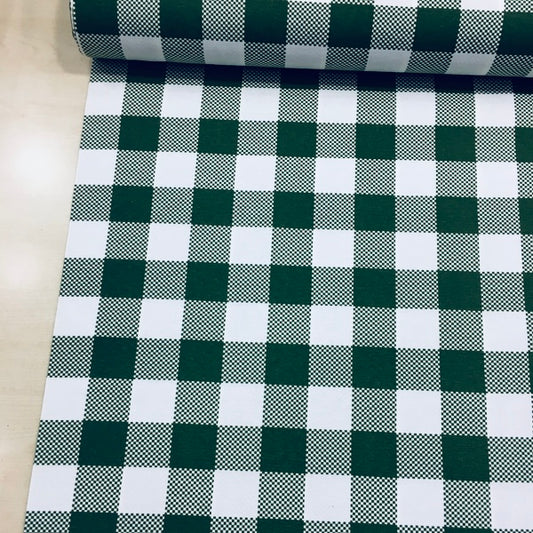 DIDI tkanina za stolnjake i dekor (M375) tamno zelena kockice 2cm